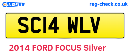 SC14WLV are the vehicle registration plates.