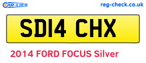 SD14CHX are the vehicle registration plates.