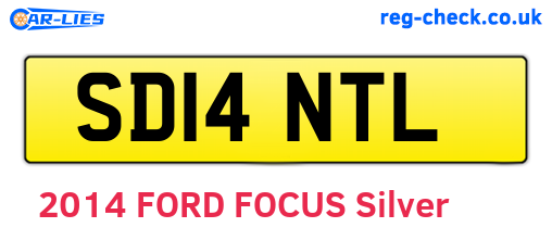 SD14NTL are the vehicle registration plates.