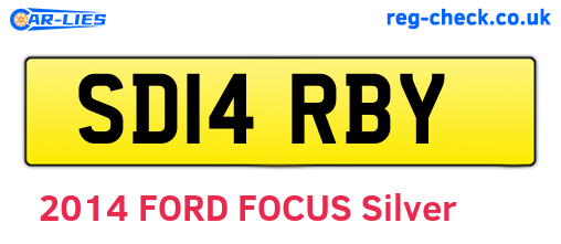 SD14RBY are the vehicle registration plates.