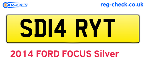 SD14RYT are the vehicle registration plates.