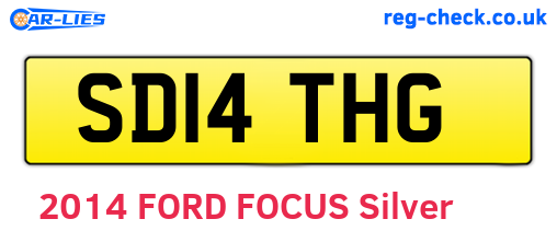 SD14THG are the vehicle registration plates.