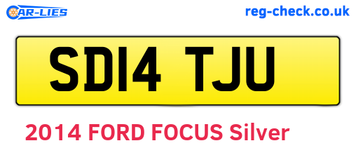 SD14TJU are the vehicle registration plates.