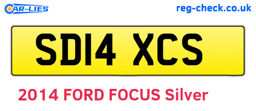 SD14XCS are the vehicle registration plates.