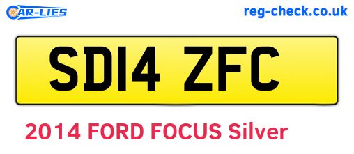 SD14ZFC are the vehicle registration plates.