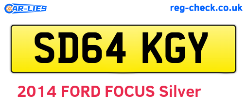 SD64KGY are the vehicle registration plates.
