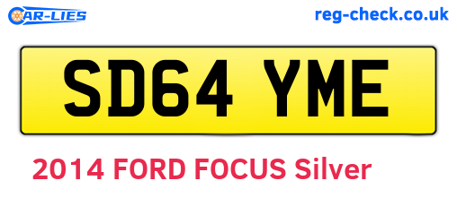 SD64YME are the vehicle registration plates.