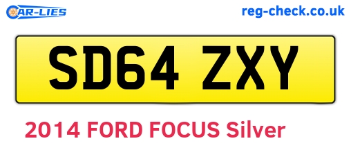 SD64ZXY are the vehicle registration plates.