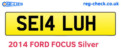 SE14LUH are the vehicle registration plates.