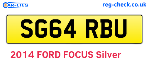 SG64RBU are the vehicle registration plates.