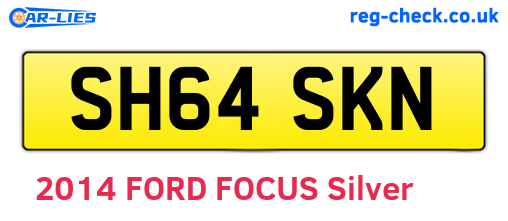 SH64SKN are the vehicle registration plates.
