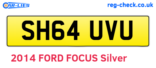 SH64UVU are the vehicle registration plates.