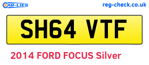 SH64VTF are the vehicle registration plates.