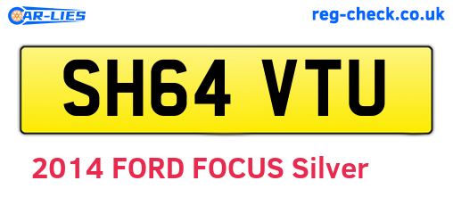 SH64VTU are the vehicle registration plates.