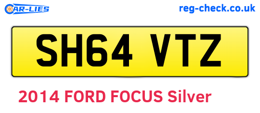 SH64VTZ are the vehicle registration plates.