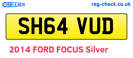 SH64VUD are the vehicle registration plates.
