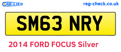 SM63NRY are the vehicle registration plates.