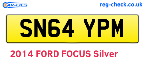 SN64YPM are the vehicle registration plates.