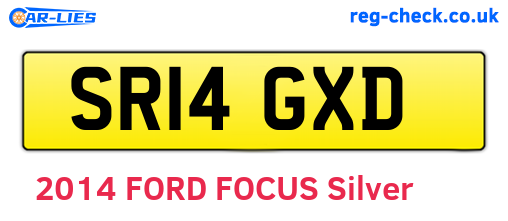 SR14GXD are the vehicle registration plates.
