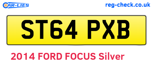 ST64PXB are the vehicle registration plates.
