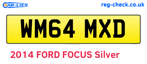 WM64MXD are the vehicle registration plates.