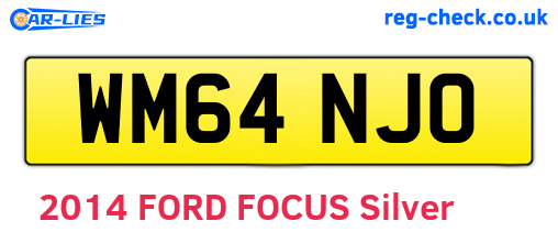 WM64NJO are the vehicle registration plates.
