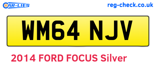 WM64NJV are the vehicle registration plates.