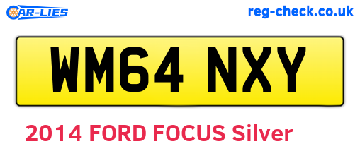 WM64NXY are the vehicle registration plates.