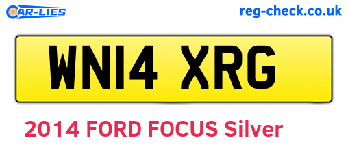 WN14XRG are the vehicle registration plates.