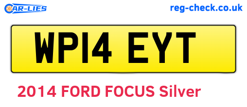 WP14EYT are the vehicle registration plates.