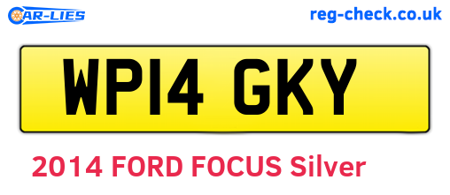 WP14GKY are the vehicle registration plates.
