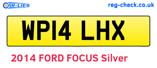 WP14LHX are the vehicle registration plates.