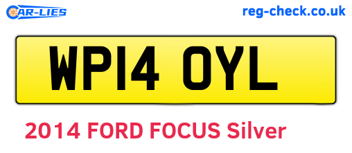 WP14OYL are the vehicle registration plates.