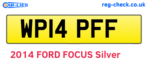 WP14PFF are the vehicle registration plates.