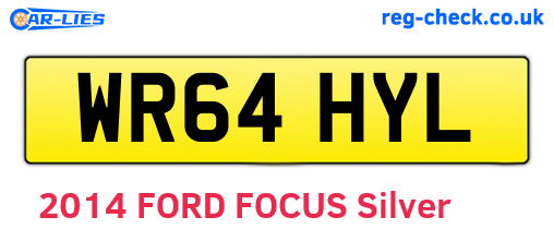 WR64HYL are the vehicle registration plates.