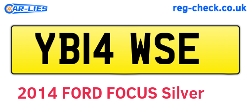 YB14WSE are the vehicle registration plates.