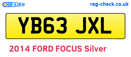 YB63JXL are the vehicle registration plates.