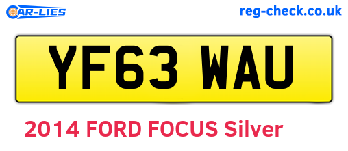 YF63WAU are the vehicle registration plates.