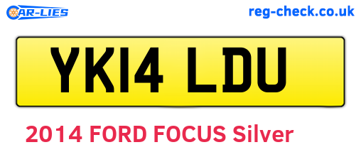 YK14LDU are the vehicle registration plates.