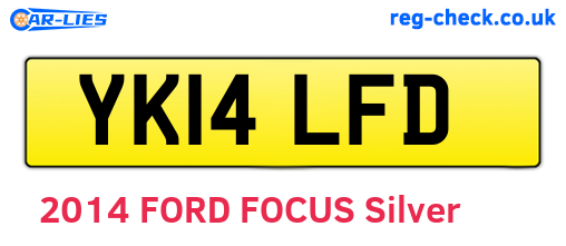 YK14LFD are the vehicle registration plates.