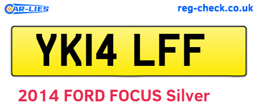 YK14LFF are the vehicle registration plates.
