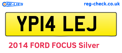 YP14LEJ are the vehicle registration plates.