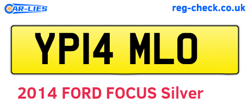 YP14MLO are the vehicle registration plates.
