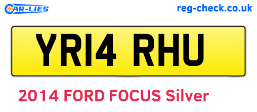 YR14RHU are the vehicle registration plates.