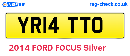 YR14TTO are the vehicle registration plates.