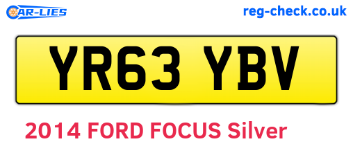 YR63YBV are the vehicle registration plates.