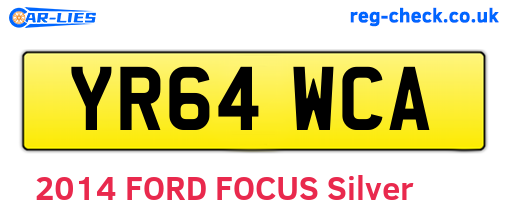 YR64WCA are the vehicle registration plates.