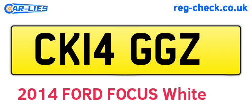 CK14GGZ are the vehicle registration plates.