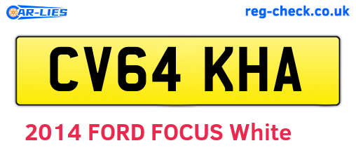 CV64KHA are the vehicle registration plates.