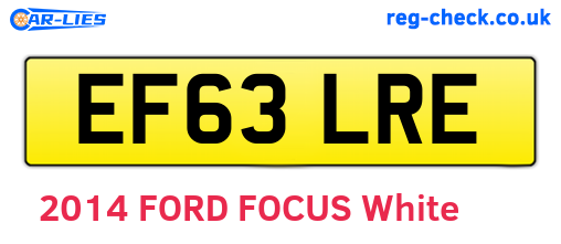 EF63LRE are the vehicle registration plates.